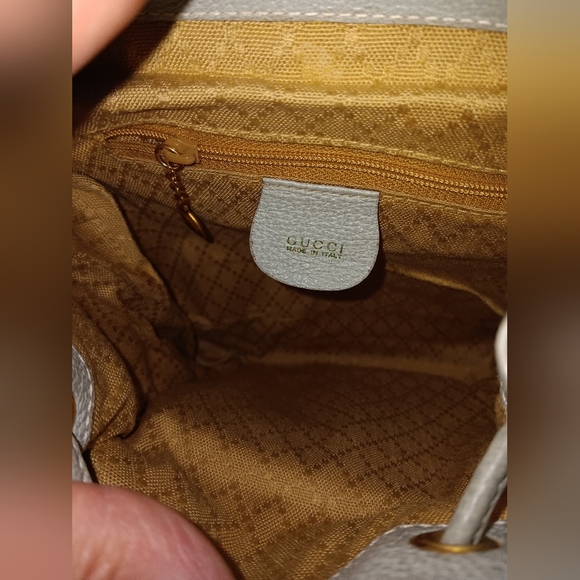 Gucci suede and leather small backpack - Picture 4 of 5